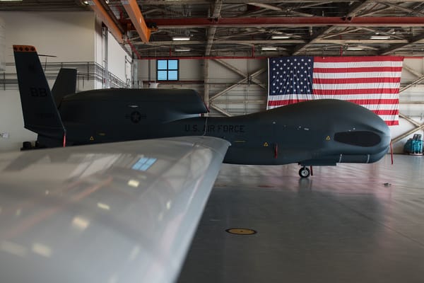 RQ-4 Global Hawk ISR aircraft at NAS Sigonella (public domain / U.S. Air Force)
